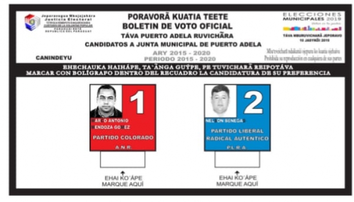 Hoy se realizan las Elecciones Municipales en Puerto Adela, CanindeyÃº